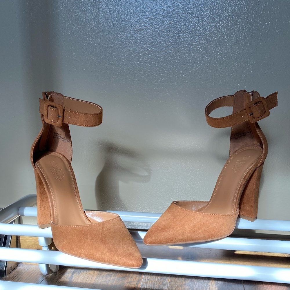 Nude Buckle Heels